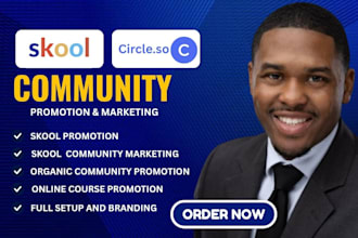 do skool online community setup skool community promotion skool course promotion
