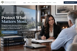 design wix estate planning attorney website wills trust wix lawyer website