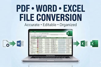 convert PDF to word excel and word to PDF accurately