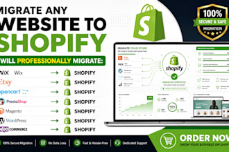 shopify migration magento prestashop wix etsy woo commerce migrate to shopify