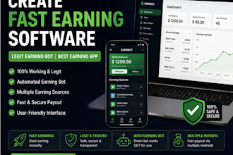 create fast earning software, legit earning bot, best earning app