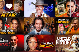 make a documentary and history youtube thumbnail design