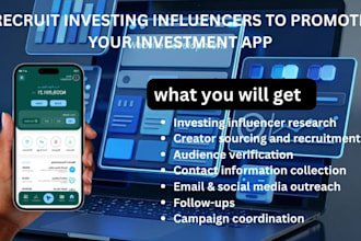recruit investing influencers to promote your investment app