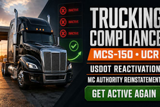 update mcs 150, renew ucr, reactivate usdot or reinstate mc authority compliance