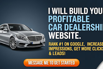 design a high converting car dealer website for more sales