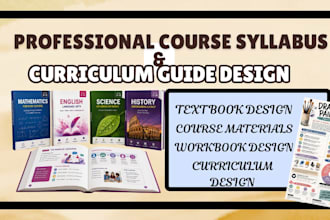 designs professional course syllabus, curriculum guide design, education program