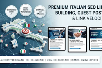 build italian backlinks, guest posts and SEO link building on italian websites