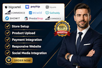 big cartel store payhip square online ecwid godaddy showit prestashop bigcommerc