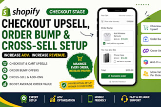 setup shopify checkout upsell order bump crosssell aov optimization aov offers