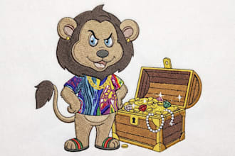 embroidery digitizing in dst pes emb files in a few hours