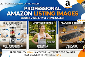 do amazon listing images design, amazon infographic, product listing images
