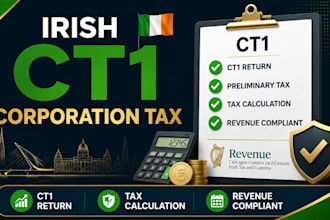 file irish ct1 tax return and preliminary corporation tax for small businesses