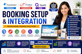 do traveloka thairentacar queq booking setup integration and customization