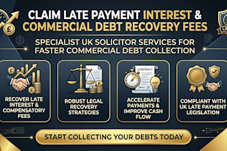 claim late payment interest and commercial debt recovery fees as a UK solicitor
