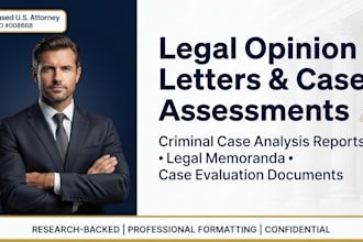 write expertly researched legal opinion memoranda for criminal law cases