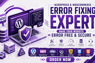 solve all wordpress technical errors and bugs