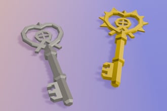 create stylized low poly 3d game assets and props