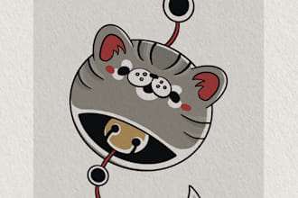draw your pet as a good luck key chain