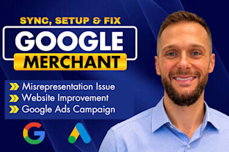 sync shopify store with merchant center, run google ads, fix profile suspension