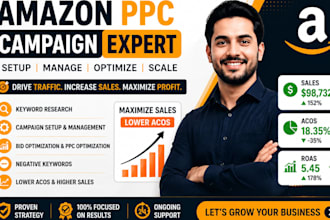 setup and manage google ads, optimize amazon ppc campaign to maximize lead sales