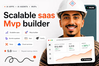 build a scalable saas, scalable map web app with full stack development