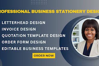 design professional letterhead, invoice, quotation and business templates