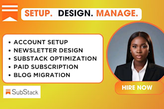 setup substack account, substack newsletter design substack beehiiv newsletter