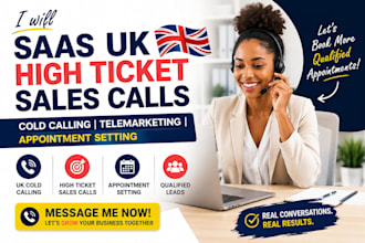 saas UK high ticket sales calls cold calling telemarketing appointment settting