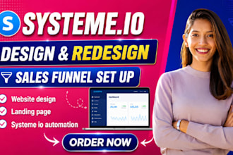 build systeme io landing page systeme io sales funnel systeme io website