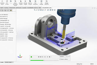 create production cad cam design and cnc toolpaths for manufacturing