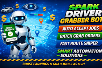 setup spark driver bot, spark delivery bot auto accept orders bot, spark
