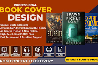 design professional book cover kindle cover kdp cover art as book cover artist