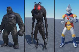create roblox character model npc monster anime avatar rig ready for roblox