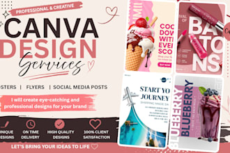 design social media posts and posters