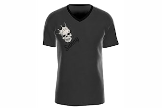 create a realistic t shirt design, 3d mockup clothing mockups animations