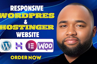 hostinger website design, wordpress website with elementor or ecommerce store