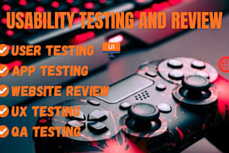user testing website review beta tester qa testing app testing usability testing