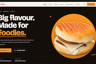 build a modern restaurant or cafe website