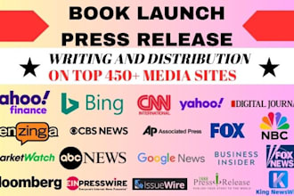 do book press release, book launch press release distribution, book launch pr
