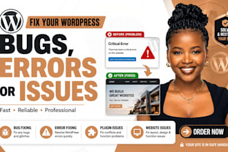 fix wordpress errors, fix wordpress bugs, and wordpress website issues