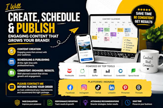 schedule social media posts using  buffer sprout social and metricool