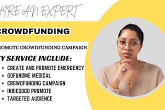 create and promote gofundme medical emergency crowdfunding campaign