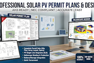 draft solar permit plan, pv single line diagram sld, helioscope design