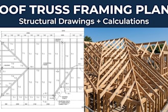 create roof truss framing plans and structural calculations for construction