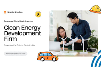 design clean energy pitch deck renewable power investor presentation