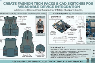 design wearable smart audio amplifier pcb device clothing fashion tech pack wifi