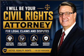 be your civil rights attorney for legal claims and disputes