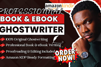 ghostwrite a professional self help book or ebook for KDP publishing