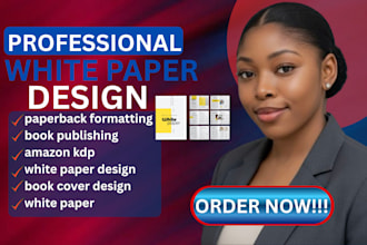 do workbook design, summary research essay, white paper design, book formatting
