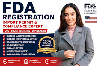 fda registration import permit for food, drug cosmetics in USA, fda label review